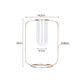 Nordic Style Simple Geometric Metal Wrought Iron Transparent Glass Hydroponic Vase