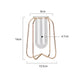 Nordic Style Simple Geometric Metal Wrought Iron Transparent Glass Hydroponic Vase