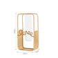 Nordic Style Simple Geometric Metal Wrought Iron Transparent Glass Hydroponic Vase