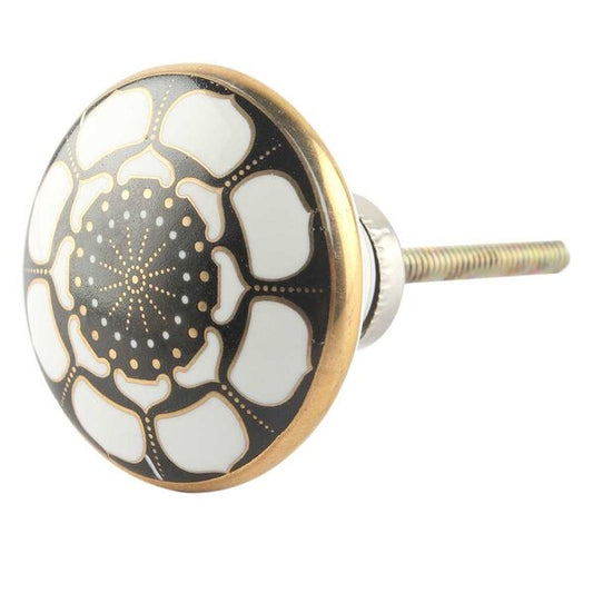 Mascot Hardware Ceramic Round 1-2/3 in. Drawer Cabinet Knob