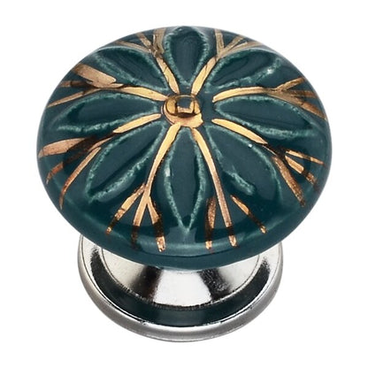 Green Designer 1-2/3 in. Cabinet Knob (Pack of 10)