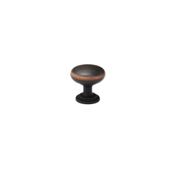 Round Metal 1 in. Cabinet Knob (10-Pack)