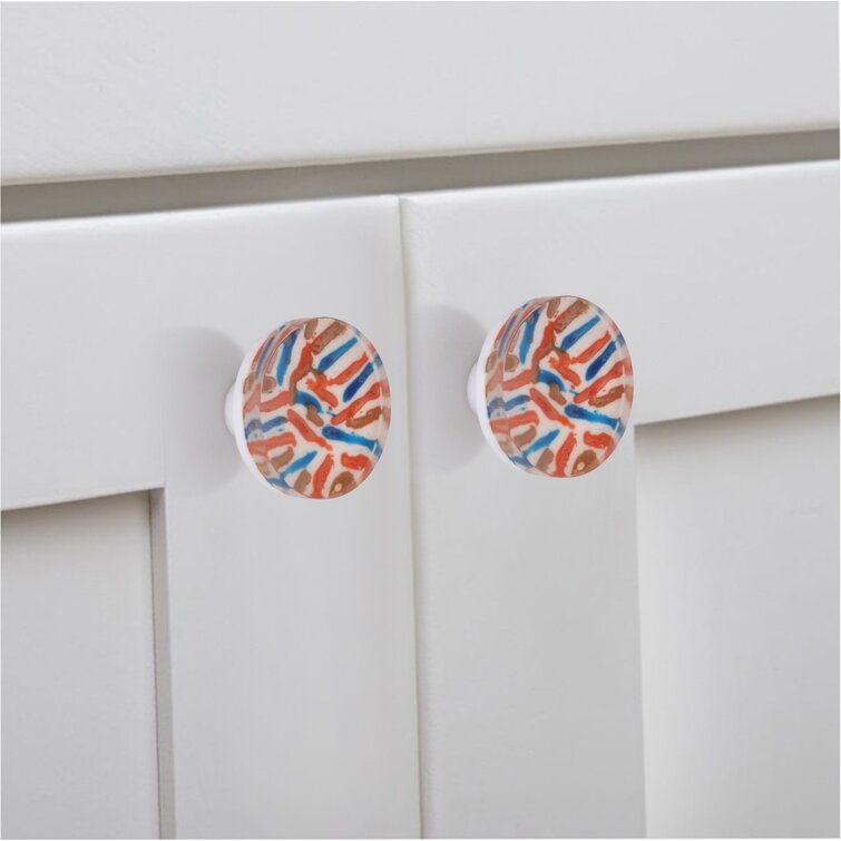 Mascot Hardware Roseville 1-7/9 in. Multicolor Oval Drawer Cabinet Knob