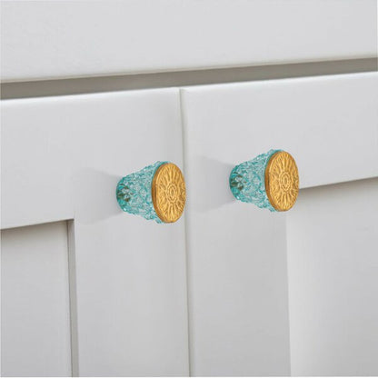 Mascot Hardware Diamond Cut 1-1/2 in. Terracotta Drawer Cabinet Knob