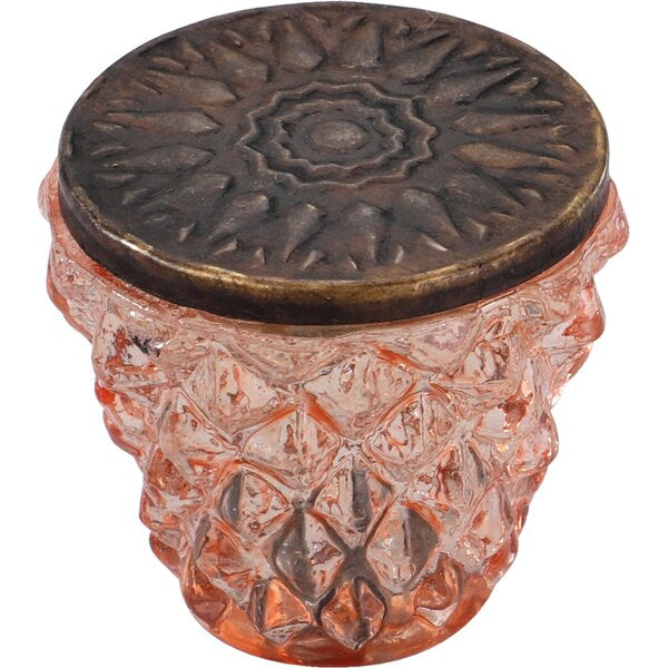Mascot Hardware Diamond Cut 1-1/2 in. Terracotta Drawer Cabinet Knob