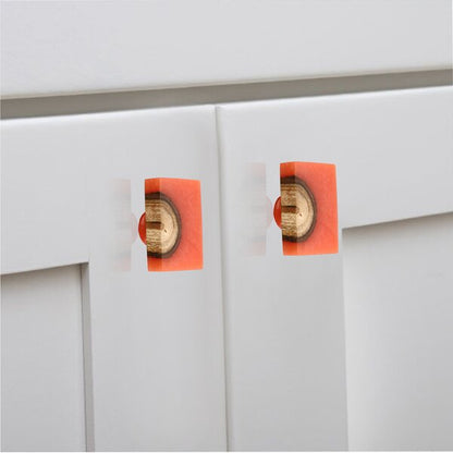 Mascot Hardware Beauty Art 1-1/2 in. Wood & Resin Round Rectangle Cabinet Knob