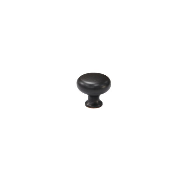 Mushroom 1-1/5 in. Satin Nickel Round Cabinet Knob (10-Pack)