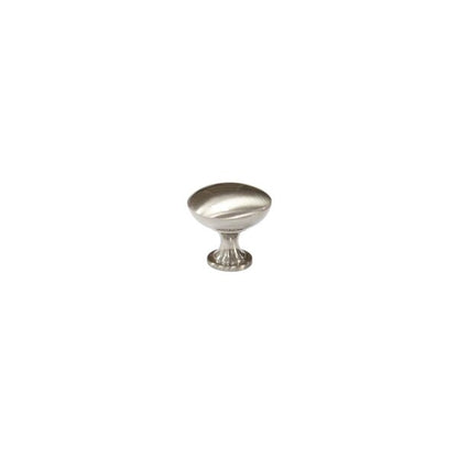 1-1/6 in. Satin Nickel Round Cabinet Knob (10-Pack)