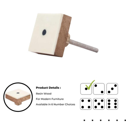 Mascot Hardware Casino 1-3/7 in. Numero 1, 2, 3, 4, 5, 6 Drawer Cabinet Knob