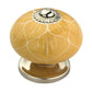 Mascot Hardware Stone Pattern 1-5/8 in. Yellow Cabinet Knob (Pack of 10)