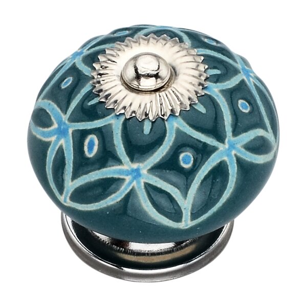 Mascot Hardware Etched 1-3/5 in. Contemporary Cabinet Knob (Pack of 10)