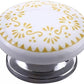 Mascot Hardware Brownsville 1-4/7 in. Yellow Design Drawer Cabinet Knob (Pack of 10)