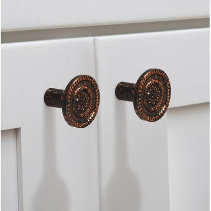 Mascot Hardware 1-7/16 In. Antique Look Floral Drawer Cabinet Knob