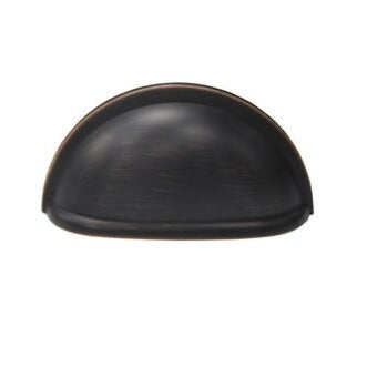 Shell 3 in. (76mm) Satin Nickel Cup Drawer Pull (8-Pack)