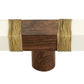 White Marble Effect 3 in. Brown & White Cabinet Knob (Pack of 10)