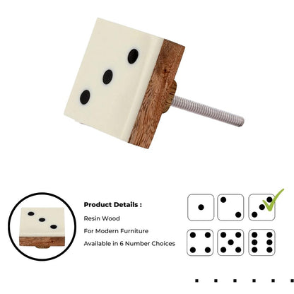 Mascot Hardware Casino 1-3/7 in. Numero 1, 2, 3, 4, 5, 6 Drawer Cabinet Knob
