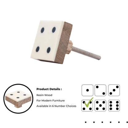 Mascot Hardware Casino 1-3/7 in. Numero 1, 2, 3, 4, 5, 6 Drawer Cabinet Knob
