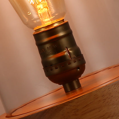 Cafe and bar decorated with Edison lamps