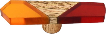 Mascot Hardware Fusion 2-7/8 in. Smoky Effect Resin & Wood Drawer Cabinet Knob