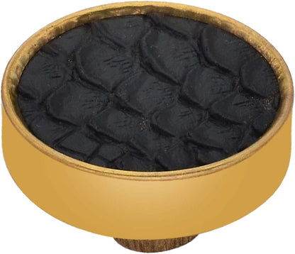 Faux Crocodile 1-3/5 in.  Leatherite Cabinet Knob