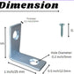 Mascot Hardware Zinc-Plated Corner Brace (4-Pack)-(20-Pack)