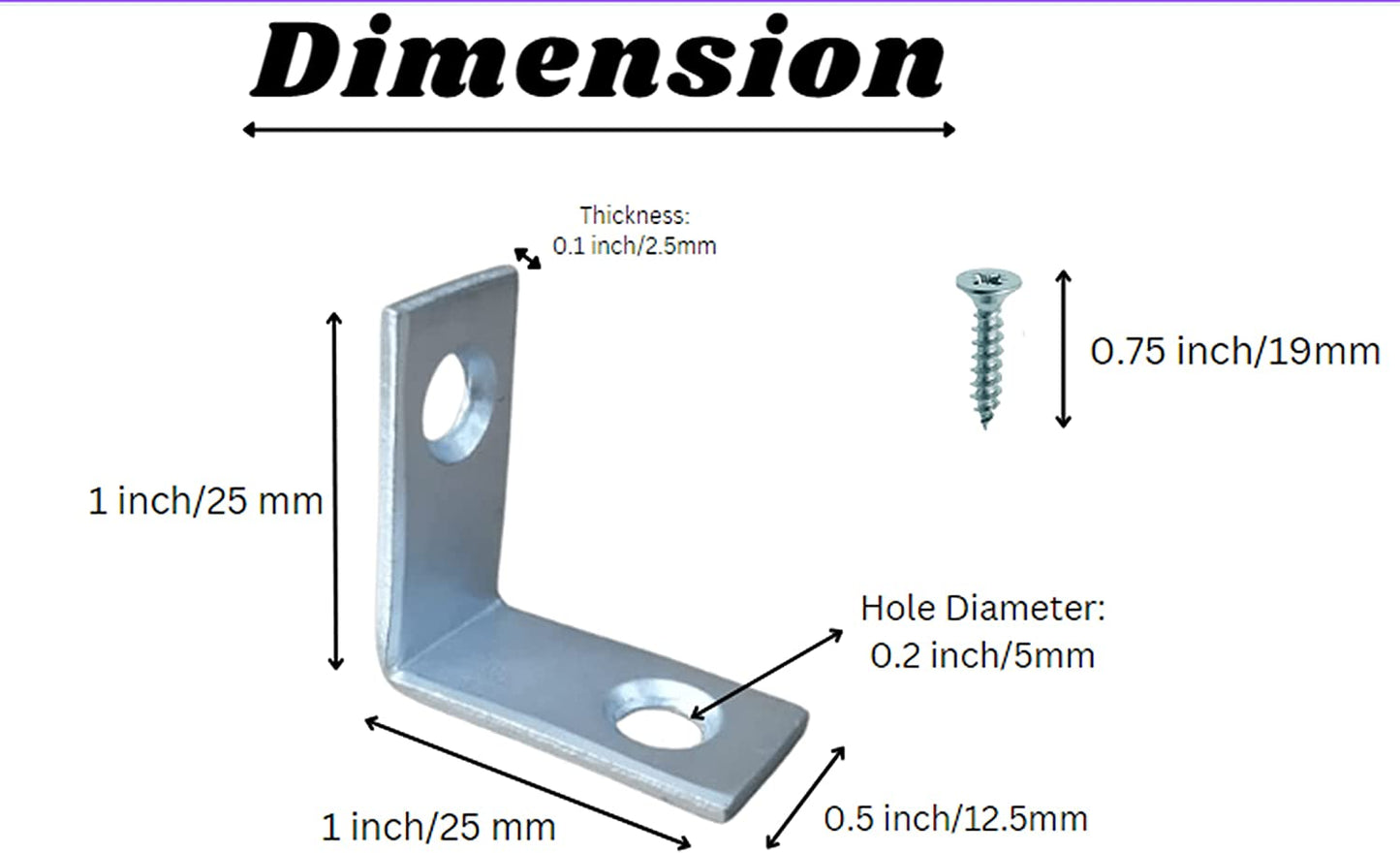 Mascot Hardware Zinc-Plated Corner Brace (4-Pack)-(20-Pack)