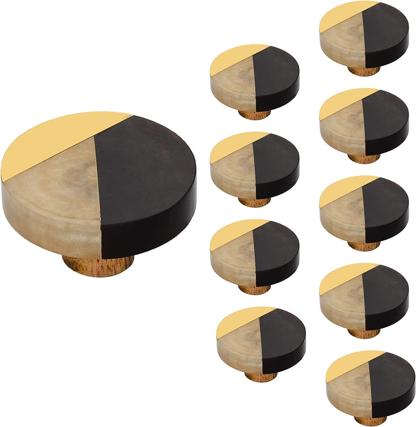 Mascot Hardware Fusion 1-1/2 in. Round Cabinet Knob (Pack of 10)