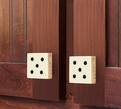 Mascot Hardware Casino 1-3/7 in. Numero 1, 2, 3, 4, 5, 6 Drawer Cabinet Knob
