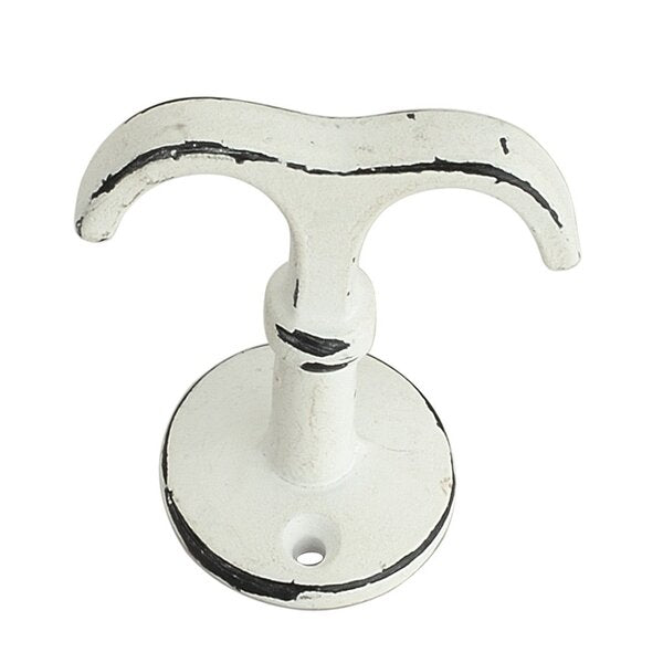 Mascot Hardware Double Prong Hook Round Base 2-1/6 in.