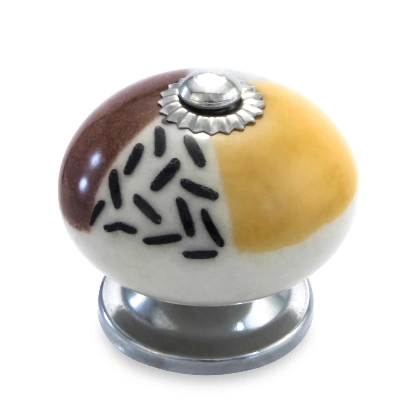 Mascot Hardware Long Beach Mushroom Knob Multicolor Drawer Cabinet knob