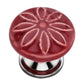 Mascot Hardware Aster 1-3/5 in. Maroon Cabinet Knob (Pack of 10)