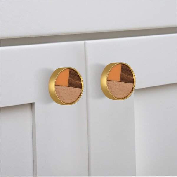Mascot Hardware Athena 1-3/5 in. Wood Round Drawer Cabinet Knob