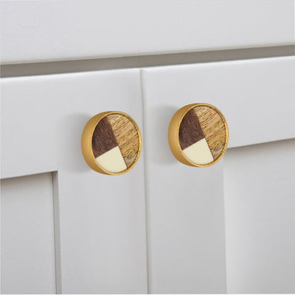 Mascot Hardware Athena 1-3/5 in. Wood Round Drawer Cabinet Knob