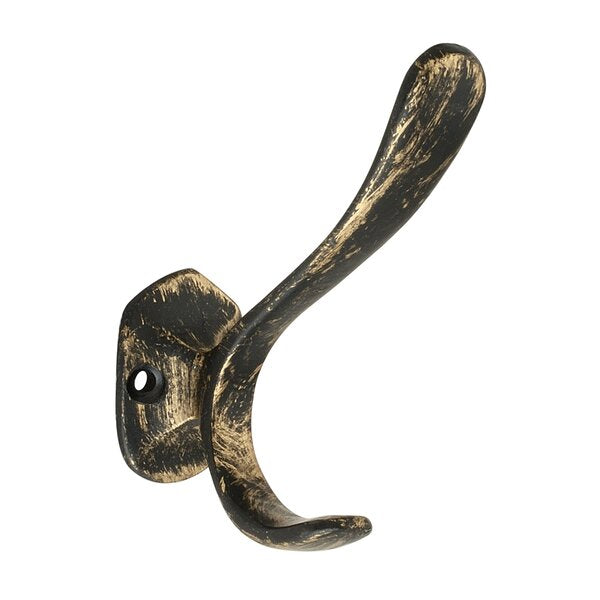 Lucida 3.9" Antique Brass Hat and Coat Hook