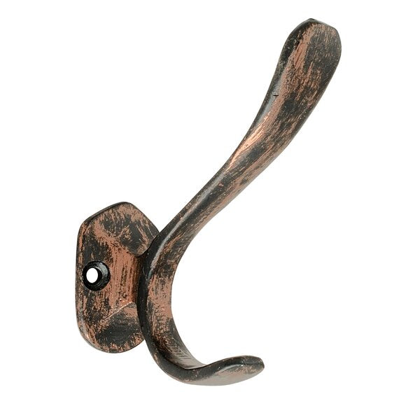 Lucida 3.9" Antique Brass Hat and Coat Hook