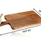 Mascot Hardware Paddle Shaped Wooden Cutting Board With Tied Rope