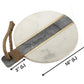 Mascot Hardware Chop-N-Slice 13 in. x 10.3 in. Circular Marble Cutting Board