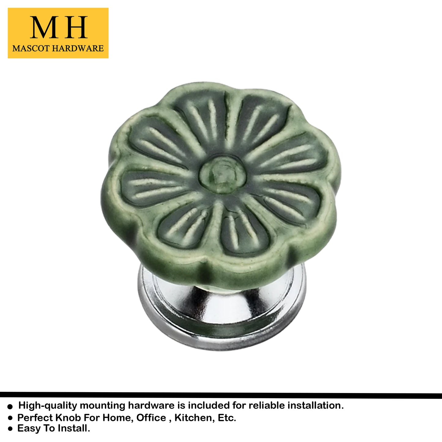 Mascot Hardware Anemone 1-4/7 in. Cabinet Knob (Pack of 10)