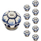 Mascot Hardware Antonio Washed 1-4/7 in. Blue Cabinet Knob (Pack of 10)
