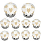 Mascot Hardware Etched Heart 1-1/2 in. Ceramic Cabinet Knob (Pack of 10)
