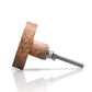 Mascot Hardware Thunder Crack 1-7/10 in. Wooden Round Knob (Pack of 10)