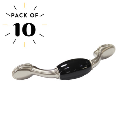 Classic 3 in. (76mm) Satin Nickel Drawer Pull (10-Pack)