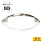 Curve Wide Footed 3 in. (76mm) Satin Nickel Drawer Pull (10-Pack)