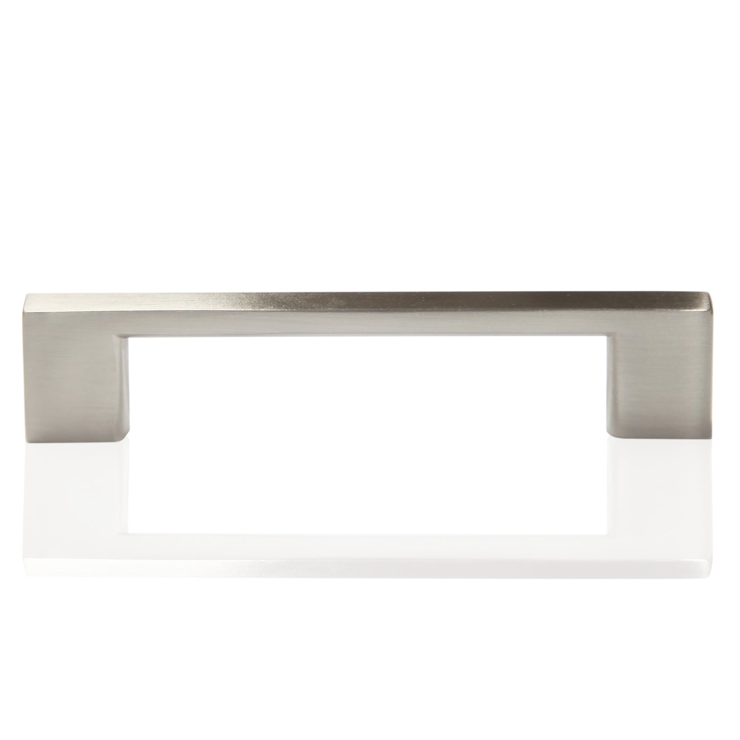 Flat Bar 3-3/4 in. (96mm) Satin Nickel Drawer Pull (10-Pack)