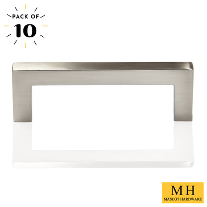 Square Bar 3 in. (76mm) Drawer Pull (10-Pack)