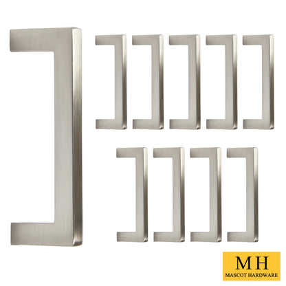Square Bar 3 in. (76mm) Drawer Pull (10-Pack)
