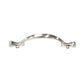 Long Footed 3-3/4 in (96mm) Satin Nickel Drawer Pull (10-Pack)
