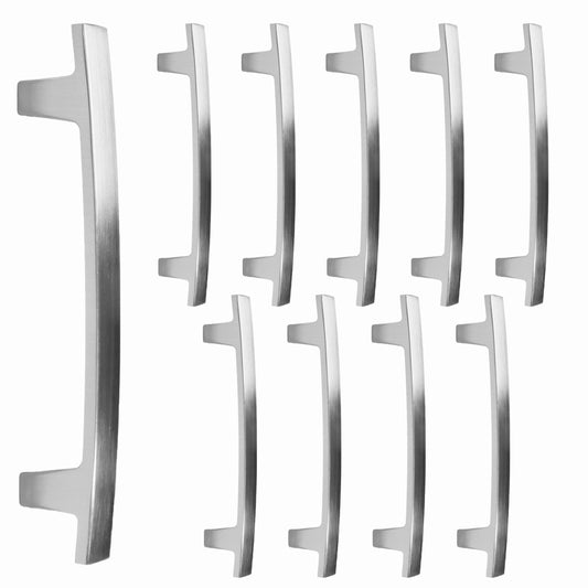 Contemporary Arch 3 in. (76mm) Satin Nickel Drawer Pull (10-Pack)
