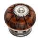 Mascot Hardware Calico 1-4/7 in. Brown & Yellow Drawer Cabinet Knob
