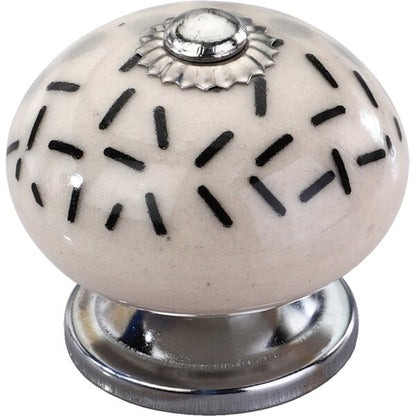 Mascot Hardware Charlotte 1-3/5 in. Dotted Blue Drawer Cabinet Knob